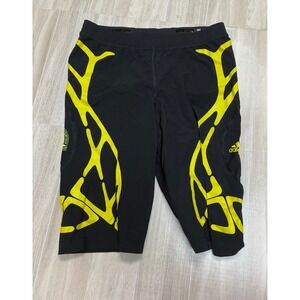Adidas Adizero Techfit Boston Marathon 2013 Men's Running Shorts Black Yellow